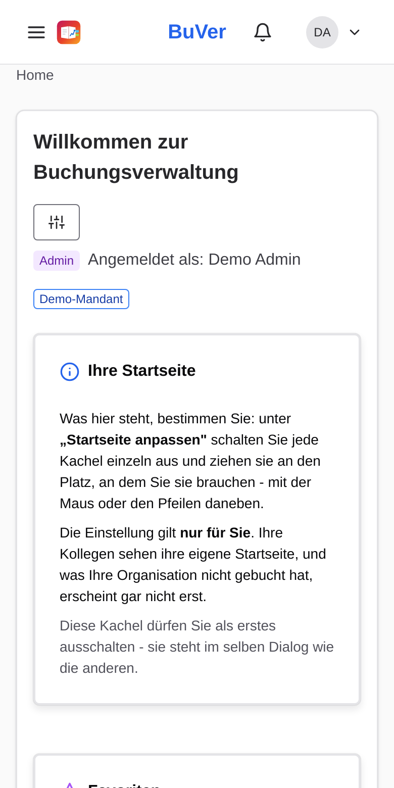 Dieselbe Startseite am Telefon